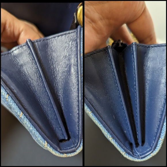 ✨Gucci ✨ marmont GG denim pearly denim long wallet converted to crossbody - Picture 14 of 14